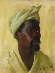 Adolfo Scorzelli, Ritratto d'uomo con turbante