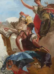 Mosè Bianchi, Studio per un affresco con figure allegoriche