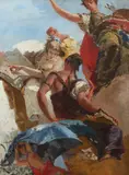 Mosè Bianchi, Studio per un affresco con figure allegoriche