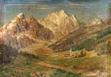 Edoardo Togni, La corna Blacca con i monti Frondine e Tegaldino