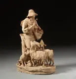Giacomo Vaccaro, Pastore con gregge, sculpture