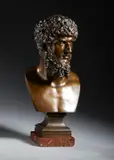 Bronzista Del Xix Secolo, Busto dell'Imperatore Lucio Vero, sculpture