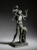 Satiro con Dioniso bambino by Scultore Italiano Del Xix-Xx Secolo, sculpture, sold Dec 2023