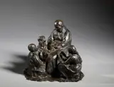Eugenio Pellini, La nonna con i nipoti, sculpture