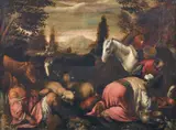 Scena campestre (probabile Allegoria dell'Estate) by Pittore Bassanesco Del Xvii Secolo, sold Oct 2023
