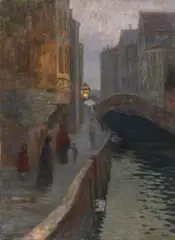 Pietro Fragiacomo, Canale a Venezia (Inverno)