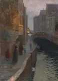Pietro Fragiacomo, Canale a Venezia (Inverno)