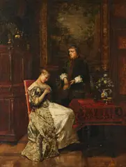 Francesco Brunery, Attribuito a. La dichiarazione d'amore