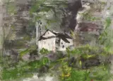 Guido Tallone, Paesaggio montano con casa