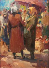 Giulio Da Vicchio, Massaie al mercato