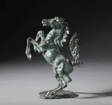 Augusto Murer, Cavallino rampante, sculpture