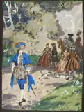 Auguste Leroux, Passeggiata nel parco