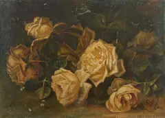 Francois Marius Baron, Natura morta con rose