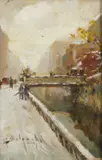 Giuseppe Solenghi, Il ponte delle sorelle Ghisini a Milano