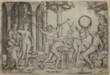 Marcantonio Raimondi, L'uomo dalle due trombe