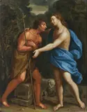 Marcantonio Franceschini, Attribuito a. Incontro tra Gesù e san Giovanni Battista