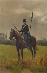 Camillo Corti, Cavalleggero