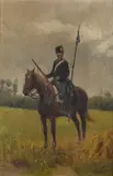Camillo Corti, Cavalleggero
