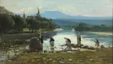 Francesco Vitalini, Lavandaie al fiume