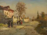 Vittore Antonio Cargnel, Paesaggio con figure