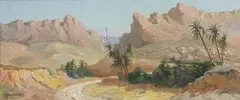 Daniel Bidon, Paesaggio nord africano con palme