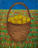 Giuseppe Migneco, CESTO DI LIMONI, 1979