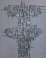 Io no by Achille Perilli, 1954, Sigla e data in basso a destra. Sul verso: firma, sold Dec 2023