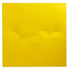 Turi Simeti, Cinque ovali gialli, 2003, acrylic on canvas sagomata