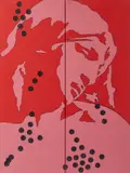 Michelangelo (dittico) by Tano Festa, sold Dec 2023