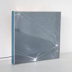 Carlo Bernardini, Fibre ottiche sup. olf alu+ plexiglass