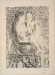 Pablo Picasso, Deux Nus assis, print (other)