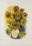Renato Guttuso, Dalla cartella Colloquio con i Maestri. Omaggio a Van Gogh, print (other)