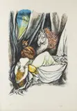 Renato Guttuso, Dalla cartella Colloquio con i Maestri. Omaggio a Fussli, print (other)