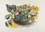 Renato Guttuso, Dalla cartella Colloquio con i Maestri. Omaggio a Caravaggio, print (other)