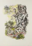 Renato Guttuso, Dalla cartella Colloquio con i Maestri. Omaggio ad Albrecht Durer, print (other)