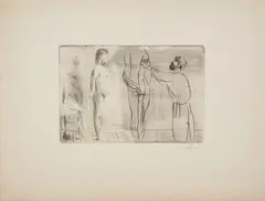Giacomo Manzù, Lo scultore nello studio, print (other)