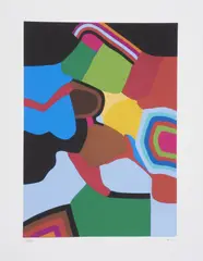 Alberto Burri, Tavola 5. Foglio proveniente dalla cartella Serigrafie, 1973–1976, print (other)