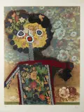Dama di fiori by Enrico Baj, print (other), sold Jun 2023