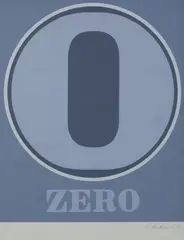 Zero (from Numbers) by Robert Indiana, print (other), sold Jun 2023
