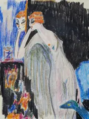 Kees van Dongen, La Marchesa Casati (Bozzetto preparatorio)