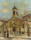 Maurice Utrillo, Eglise Saint - Maurice à Lyon-Monplaisir (Rhone)