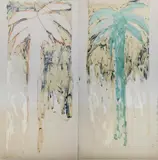 Senza titolo (doppia palma) by Mario Schifano, sold Jun 2023