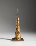 Torre a spirale, Studio II by Arnaldo Pomodoro, sculpture, sold Jun 2023