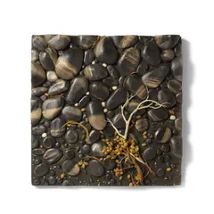 Piero Gilardi, Spiaggia notturna, 1990, Poliuretano espanso