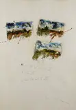 Ricevute tre vedute by Mario Schifano, sold Apr 2023