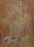 Pio Semeghini, Vaso di fiori con mascherina