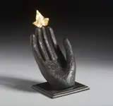 Mimmo Paladino, Hand to leaf, sculpture
