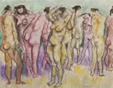 Fausto Pirandello, Dieci bagnanti