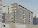 Giorgio Ortona, Edificio sulla circonvallazione nomentana