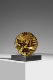 Disco by Arnaldo Pomodoro, sculpture, sold Feb 2023